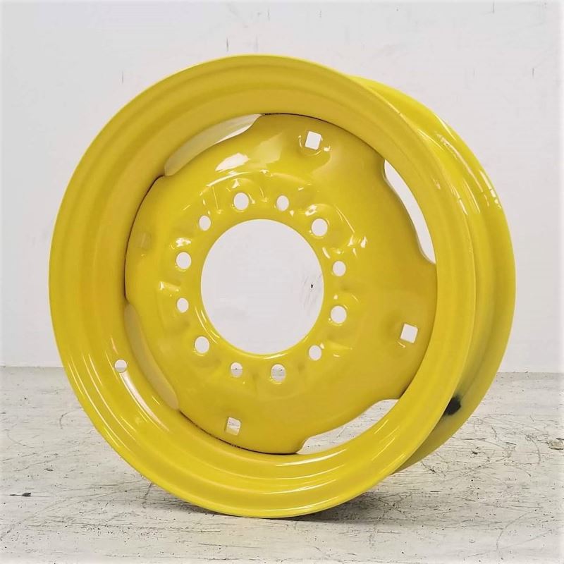 5x14 6 Hole JD Compact Tractor Wheel - JD Yellow