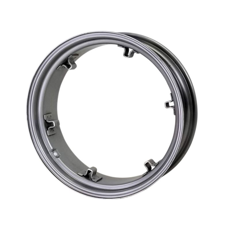 8x24 6 Clamp Rim - Silver Mist