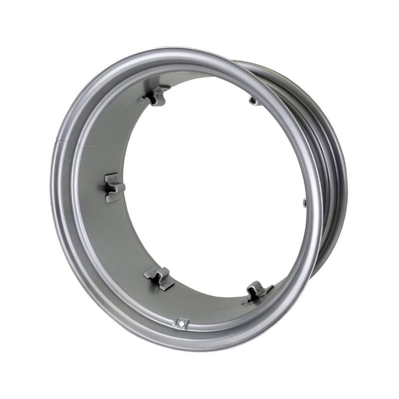 12x28 6 Clamp Rim - Silver Mist