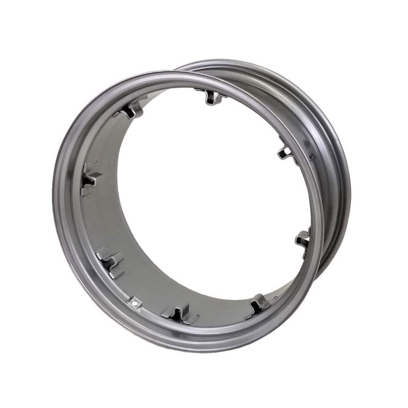 12x28 8 Clamp Rim - Silver Mist