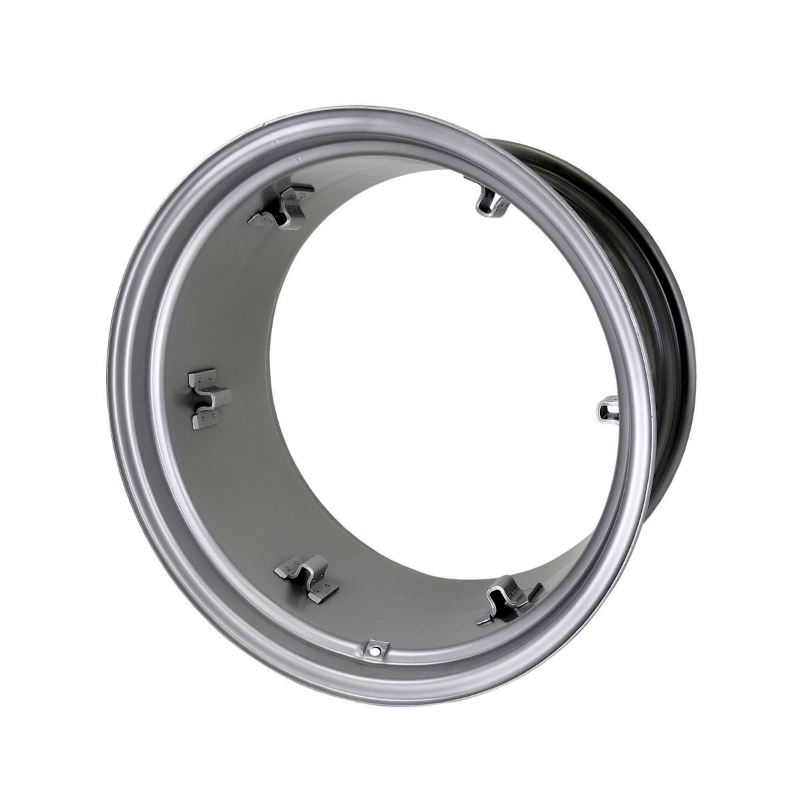 15x28 6 Clamp Rim - Silver Mist