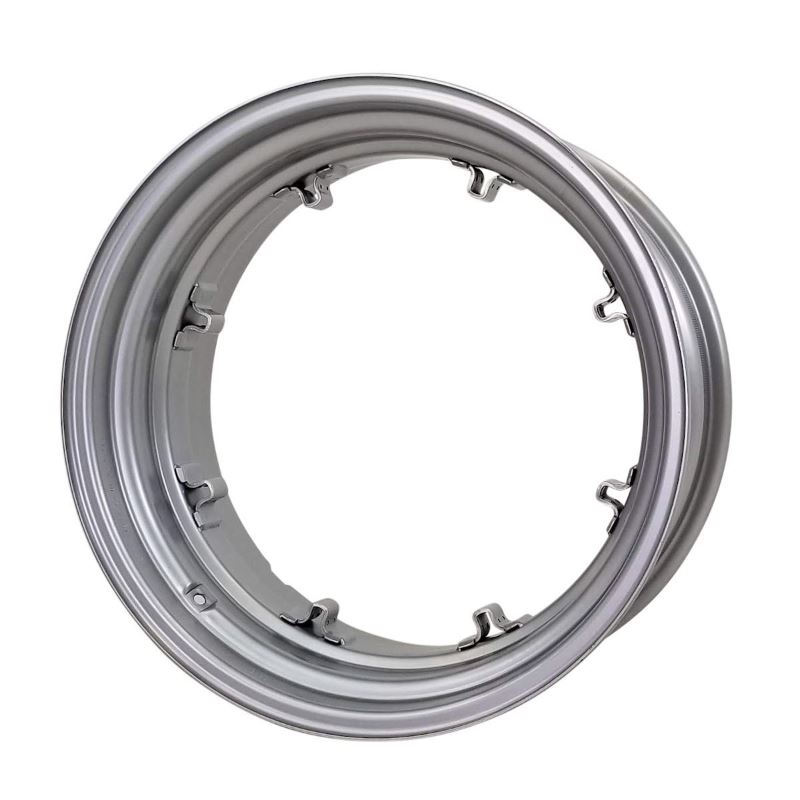 14x30 8 Clamp (on Deep Well)  Rim - Silver Mist