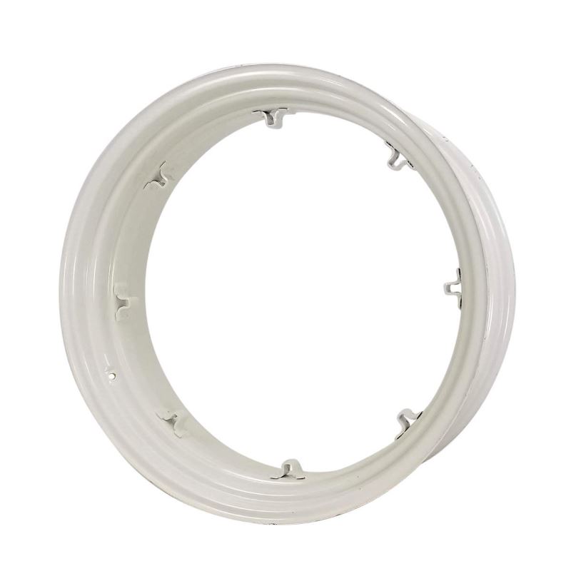 14x38 8 Clamp (On Deep Well) Rim - Ford White