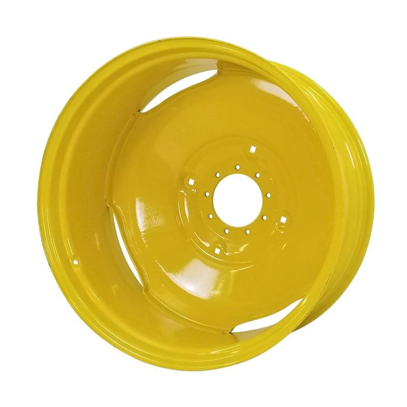 16x38 9 Hole Wide Offset Dual Wheel - JD Yellow