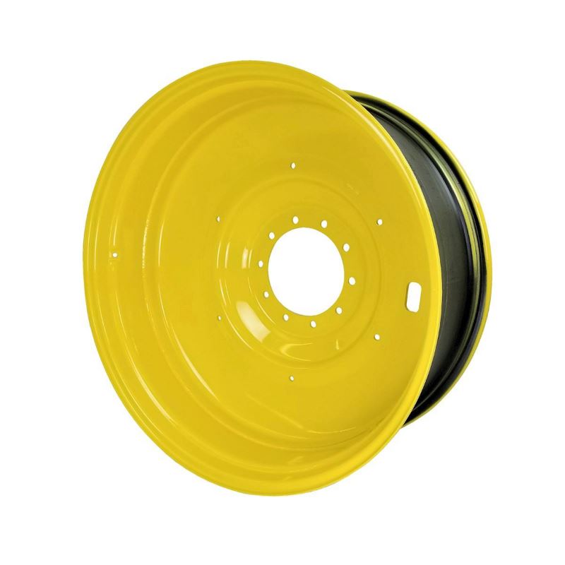 16x42 10 Hole Dual Wheel (with weight holes) - JD Yellow