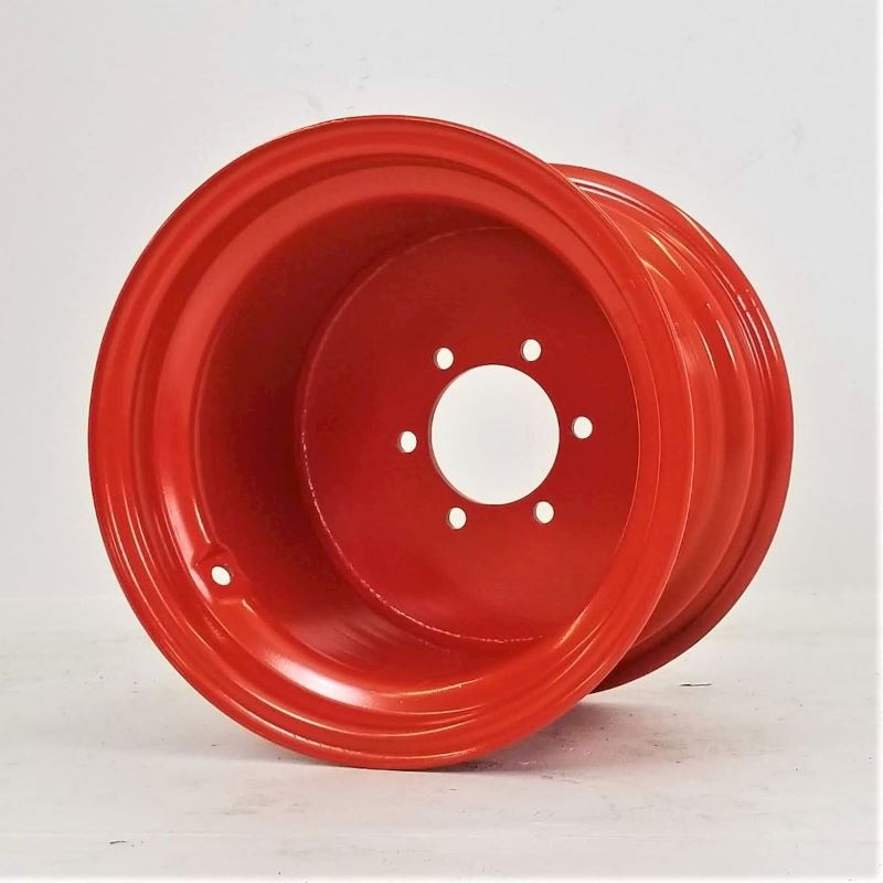 12x16 6 Hole Kubota Plate Wheel - Kubota Orange